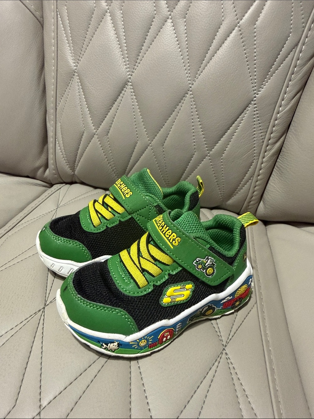 Skechers Kids Green & Black John Deere Sneakers
